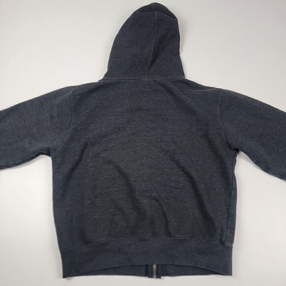 Vtg‎ Y2K Volcom Skate Full-Zip Distressed Hoodie Gray Women’s Medium 90s Grunge - Picture 4 of 9